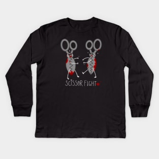 Scissor Fight Kids Long Sleeve T-Shirt